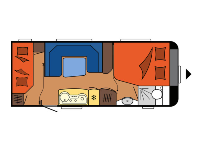 Hobby De Luxe 560 KMFe Stapelbed NIEUWE Mover INCL. STALLING foto: 1