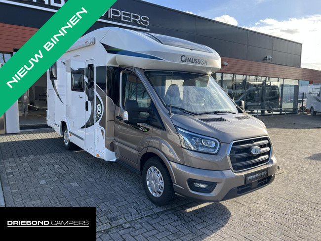 Chausson 627GA Premium 170PK Automaat Enkele Bedden Hefbed 2X Airco Luifel