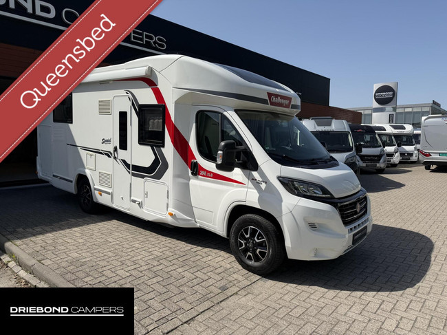 Challenger 398 XLB Queensbed Hefbed Zonnepaneel Luifel Bearlock