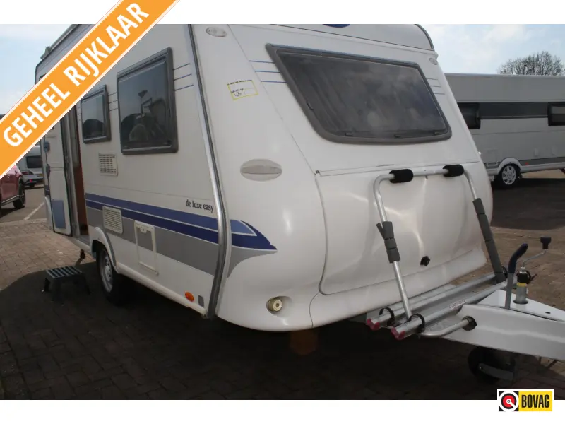 Hobby Excellent 400 SF Voortent, Fietsenrek 