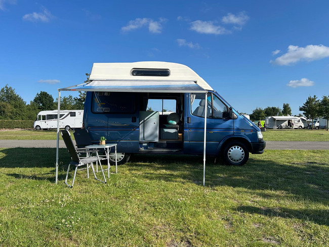 Ford TRANSIT 80D ORINELE FABRIEKS BUSCAMPER 4 SLAAP PLAATSEN | Trekhaak | Luifel | Omvormer foto: 4
