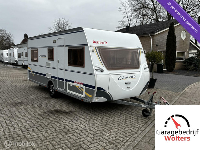 Dethleffs 500 Camper rondzit treinzit 3x stapelbed voortent foto: 2