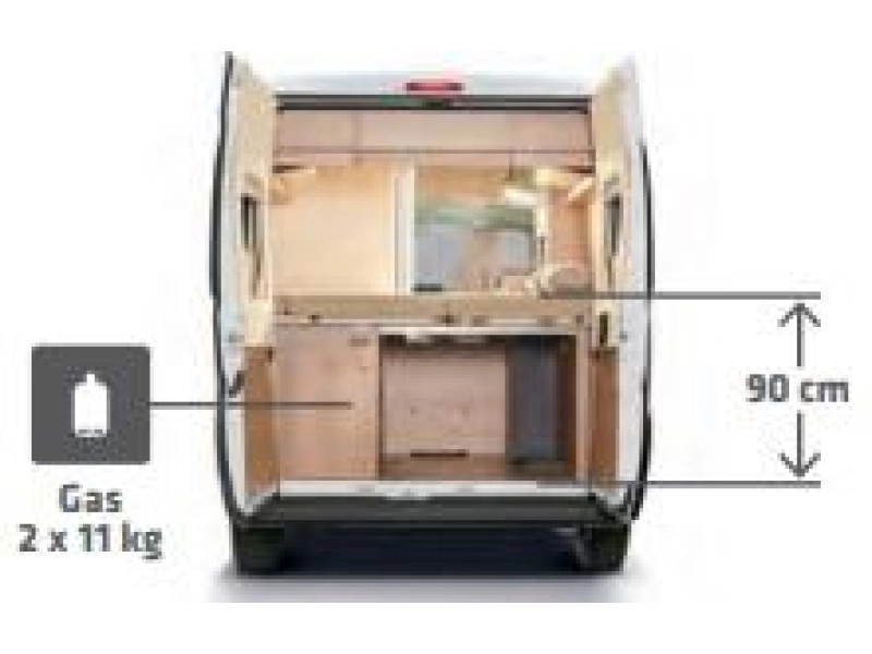 Malibu Diversity GT Skyview 600 DB K Transverse bed photo: 11
