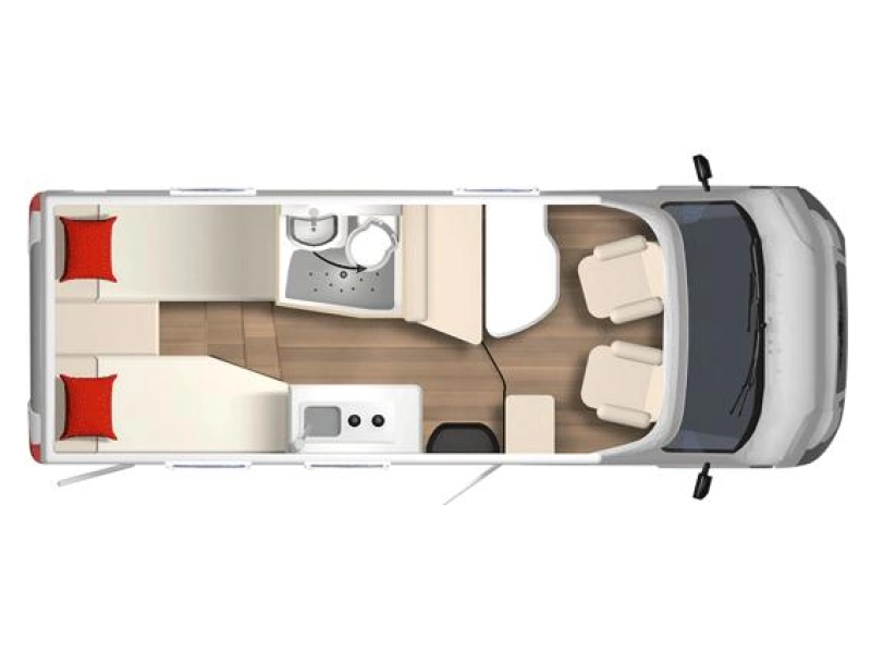 Bürstner Nexxo Van T 620 G ENKELE BEDDEN + COMPACT  foto: 23