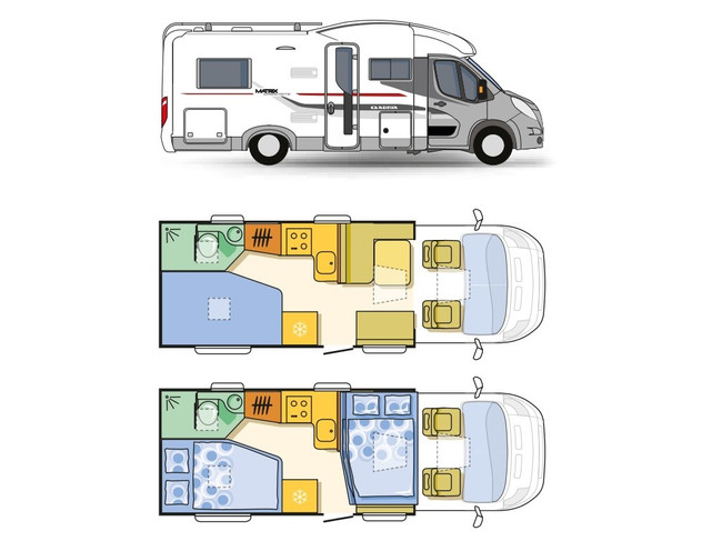 Adria Matrix Supreme M 657SF 150 cv Euro5 Renault Master **Excelente estado/4 asientos/6 plazas para dormir/Amplio sal&oacute;n/Alde/Panel solar foto: 4