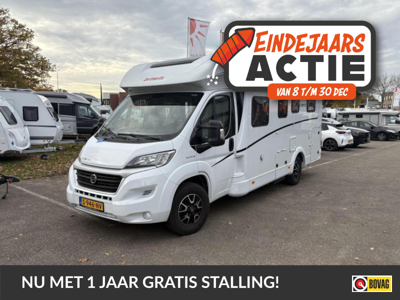 Dethleffs Trend 6757 DBL Queensbed/Hefbed F2F |A69 