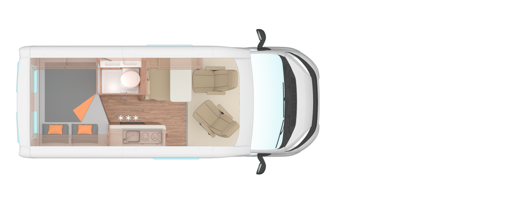 Weinsberg CaraBus 540 MQ, Dwarsbed Automaat foto: 23