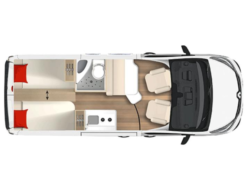 Bürstner Delfin C 621 LENGTE BEDDEN + TREKHAAK  foto: 17