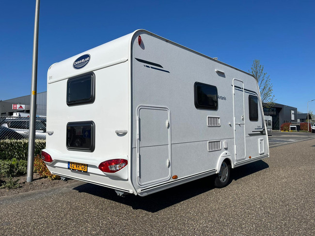 Caravelair Antares 476 Family Bunk bed | Bicycle rack | Awning | TV | French bed | Train seat | Screen photo: 4