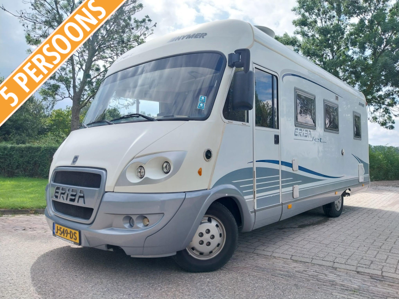 Hymer Eriba met 44497 km en dakairco