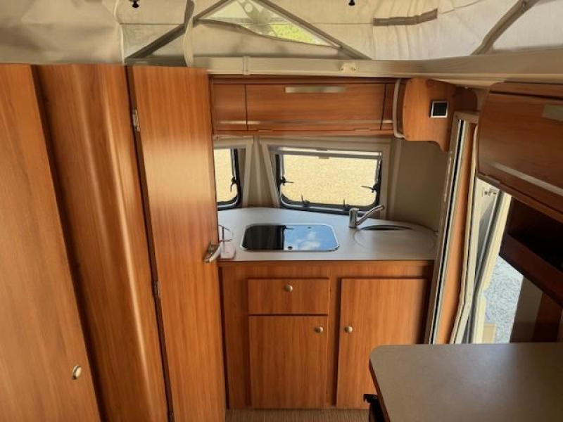 Eriba Touring 420 GT pop-top awning bike rack photo: 11