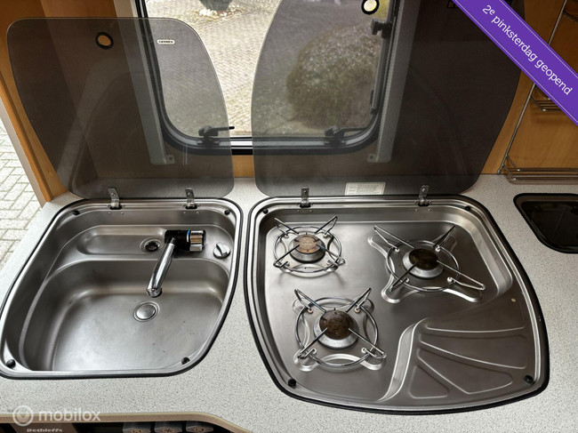Dethleffs 500 Camper rondzit treinzit 3x stapelbed voortent foto: 13