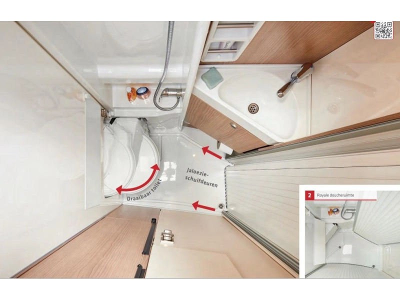 Malibu Van Two Rooms 640 Cama longitudinal, autom&aacute;tico foto: 7