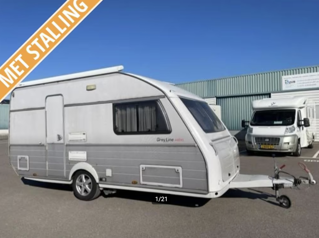 Kip Greyline 44 EKL (2008) +voortent, mover, luifel en stalling!