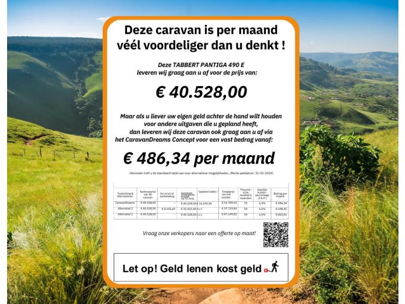 Tabbert Pantiga 490 E Opruimingsactie!  foto: 12