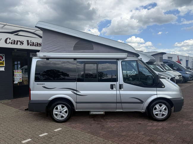 Westfalia ford nugget 4 slaapplaatsen airco hefdak lmv standkachel trekhaak zonnepaneel bearlock foto: 3