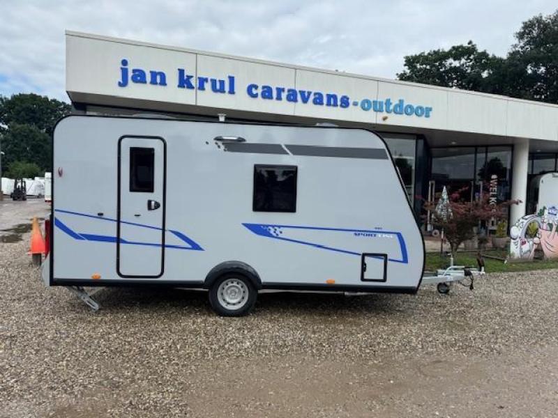 Caravelair Sport-Line 410 zwart met lichtgrijs 