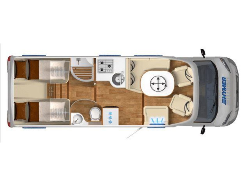 Hymer Tramp CL -2 APARTE BEDDEN+HEFBED  foto: 22