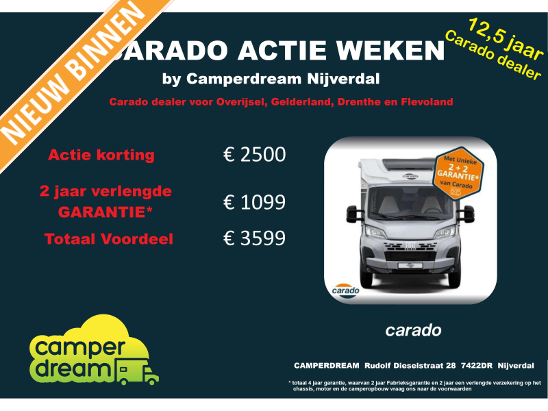 Carado T 338 PRO+ ACTIE KORING