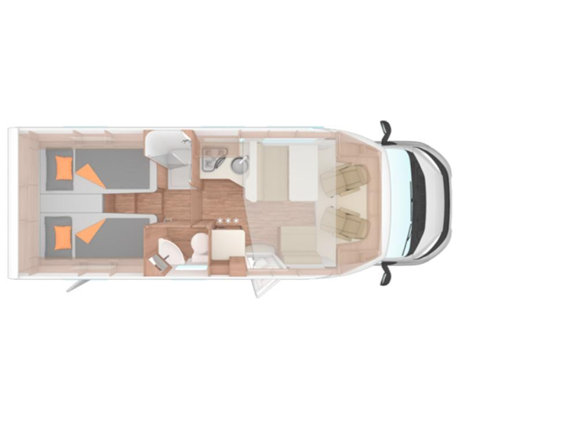 Weinsberg CaraSuite 700 ME EH478 ensuite badkamer  foto: 1