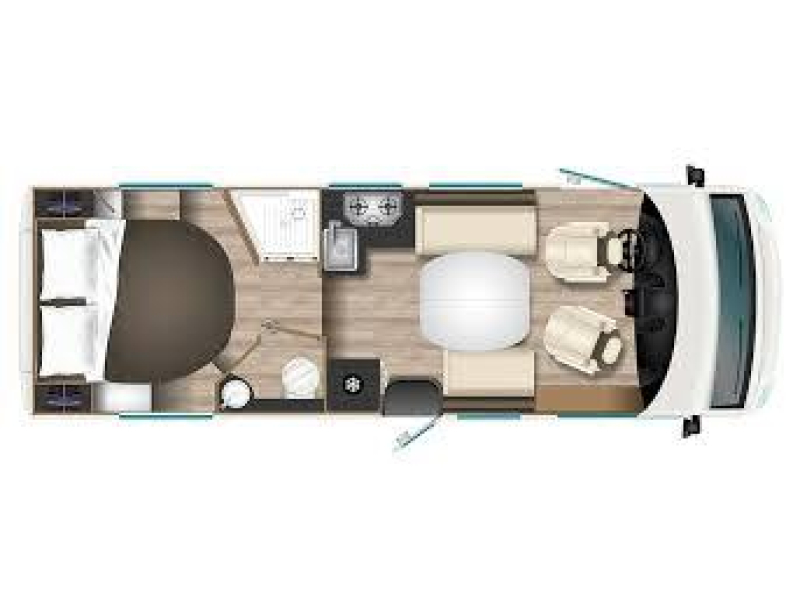 Itineo MC 740 compleet ruim queensbed  foto: 1