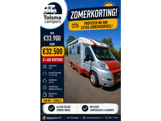 Bürstner Solano T710 Half-integraal 3.0 158Pk ☆XL-koelkast☆