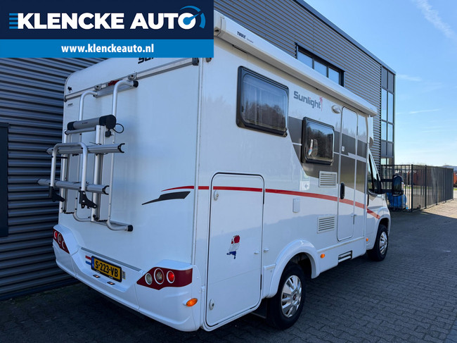 Sunlight T60 TOPSTAAT Airco Dwarsbed 81.086km Elektrische fietsendrager Capron Cruise ctrl Navi foto: 5