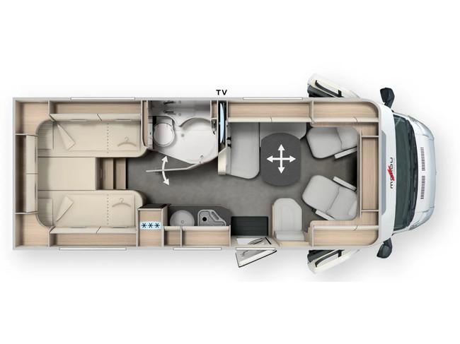 Malibu by Carthago T 430 KB LE 140 PS AUTOMATIK 9-Gang Euro6 Fiat Ducato **Einzelbetten/4 Sitzpl&auml;tze/Markise/32