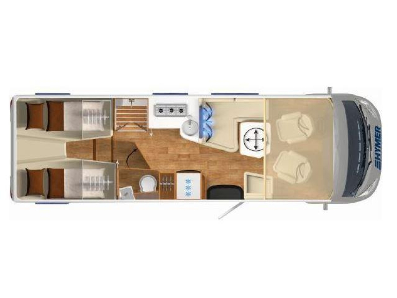 Hymer BML-I 780 OBERK&Auml;STEN STATT HUBBETT! Foto: 23