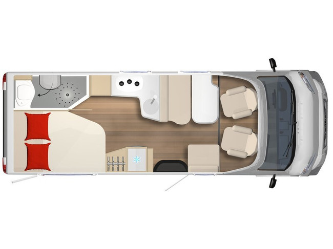 Bürstner Delfin T 660 Fiat DIRECT LEVERBAAR foto: 22