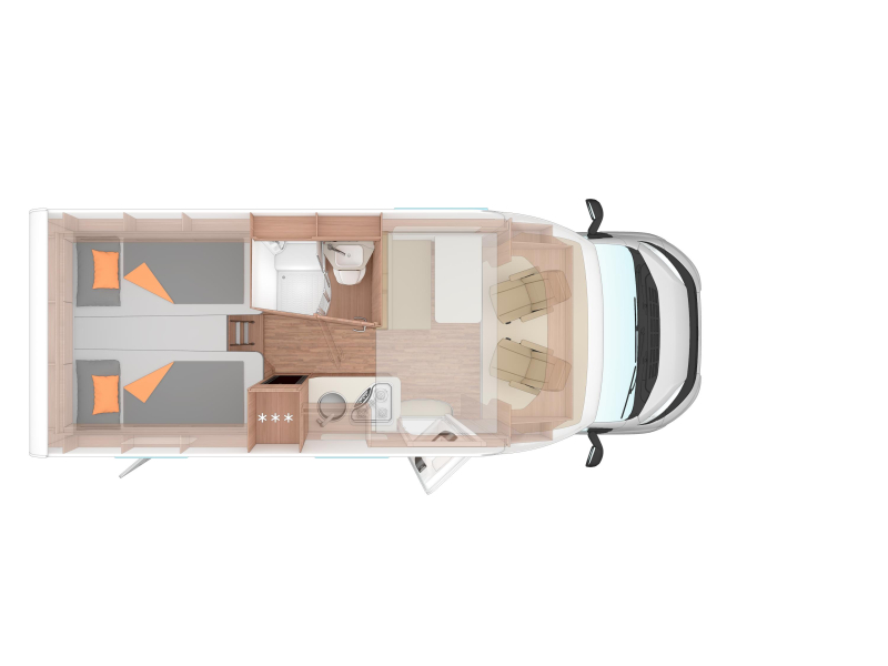 Weinsberg CaraSuite Spicy 650 MEG Automatik / Hubbett Foto: 1