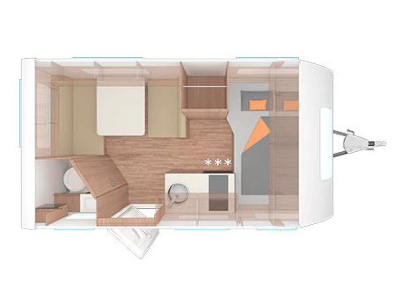 Weinsberg CaraOne Edition HOT 390 QD treinzit / dwarsbed | A69 