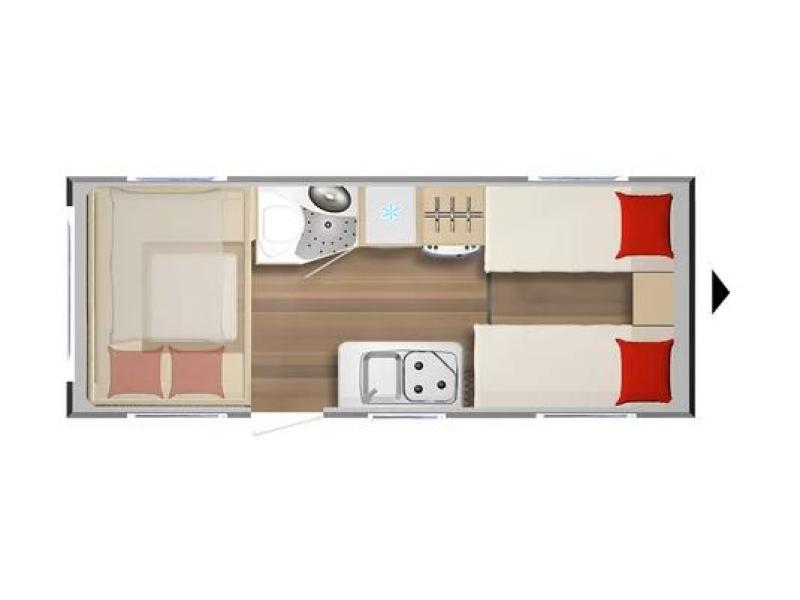 Bürstner Averso Plus 520 TL - ENKELE BEDDEN  foto: 12