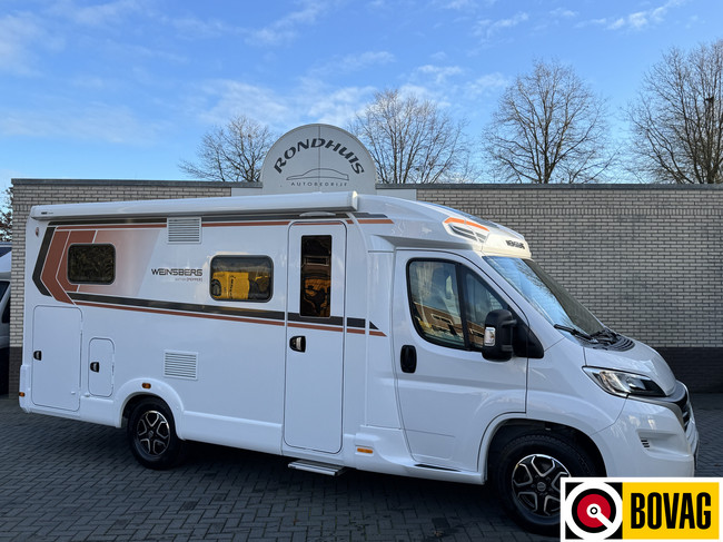 Weinsberg CaraCompact Pepper Edition 600 MEG 140 pk Automaat 9-Traps Euro 6 Fiat Ducato 8 **Enkele bedden/Fietsendrager/Satelliet/Smart TV