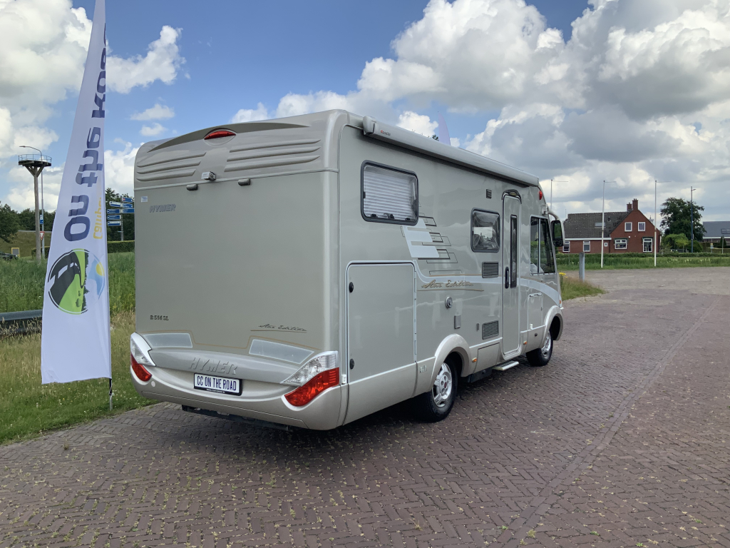 Hymer B 514 SL Star-Edition, AUTOMAAT, Integraal, Motor-airco, Luchtvering, Alko-Max-chassis, Dwarsbed & hefbed Marum Camper centrum on the road  foto: 40