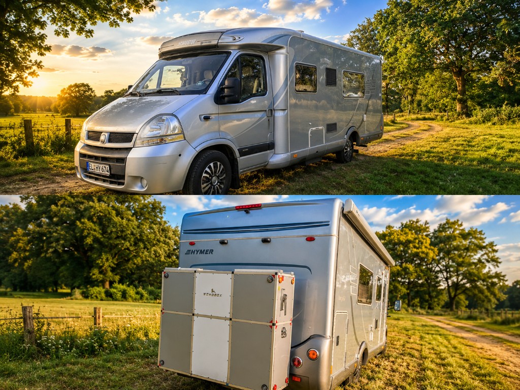 Hymer Tramp 676 GT 3.0 dCi – Luxe premium camper met enkele bedden en ruime badkamer achterin