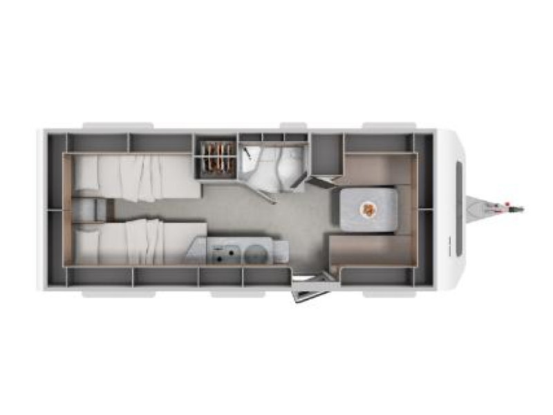 Eriba Novaline 495 SINGLE BEDS photo: 12