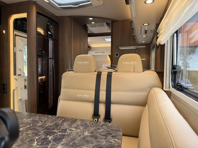 Hymer B704 SL Palmo Enkele Bedden Hefbed Zonnepanelen Omvormer foto: 12