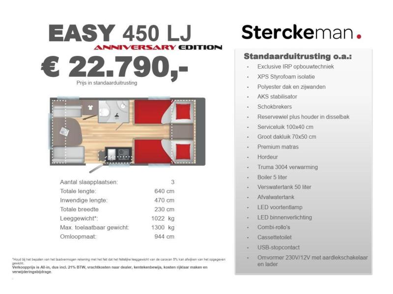 Sterckeman Easy 450 LJ Anniversary Edition Model 2025  foto: 9