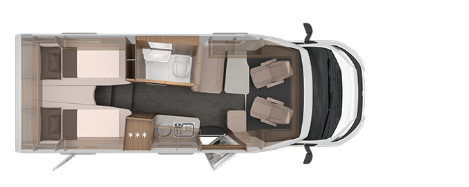 Knaus Van TI 650 MEG VANSATION, Automaat 140 pk Lengtebedden foto: 24