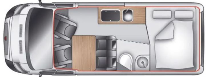 Westfalia Amundsen, compacte Fiat buscamper foto: 23