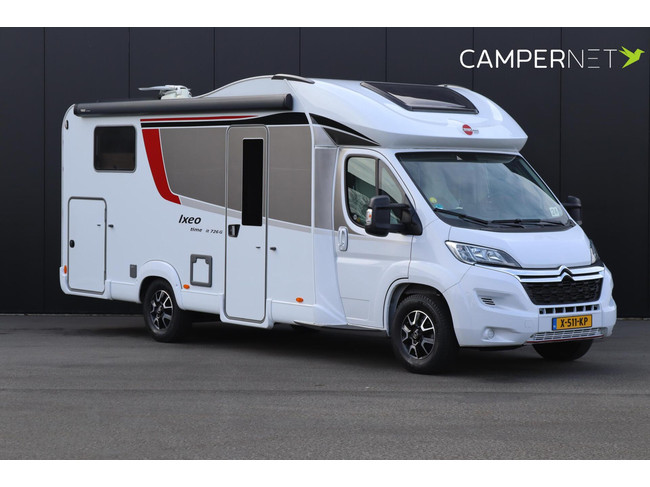Bürstner Ixeo Time 726 G 165pk | 5e zitplaats | Zonnepanelen | Hefbed | Achteruitrijcamera| Thule lift fietsendrager | Lengtebedden | Bea