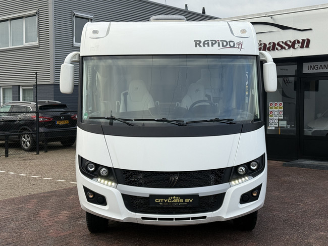 RAPIDO 896 F 160 PK face to face slechts 12.000 dkm Queensbed+hefbed luifel 2x tv camera grote garage dakairco Truma hordeur foto: 1