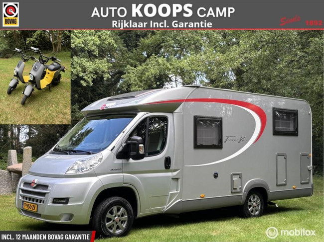 Bürstner Travel Van T 620 Fiat 2.3 130pk Euro 5 | Enkele-bedden | Douche/ wc | Garage | Incl 2 Scooters | 72dkm | TOPSTAAT