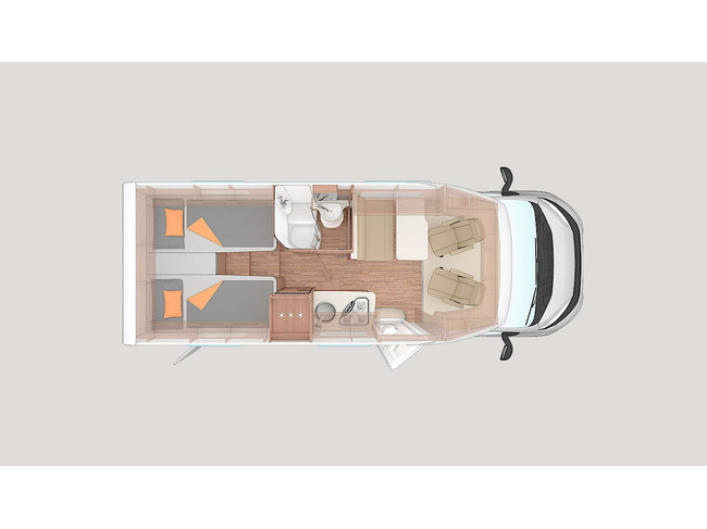 Weinsberg CaraCompact Pepper Edition 600 MEG 140 CV Autom&aacute;tico 9 velocidades Euro 6 Fiat Ducato 8 **Camas individuales/Portabicicletas/Sat&eacute;lite/Smart TV foto: 4