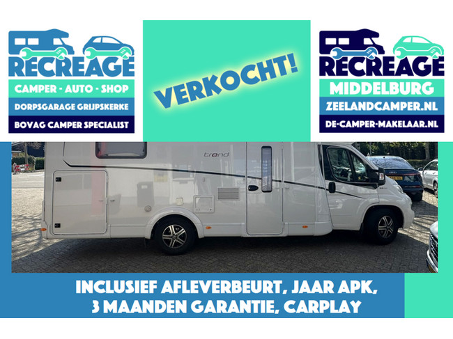Dethleffs TREND T 7057 DBM-EB Jaar APK, afleverbeurt, 3 maanden garantie en carplay setje