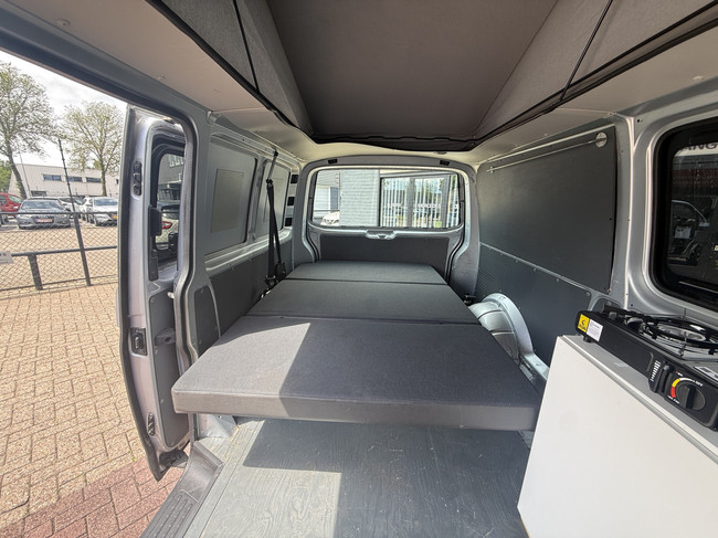 Volkswagen transporter buscamper TDI 131 pk org nl auto nap logisch airco cruise ctr hefdak 2 slaapplaatsen trekhaak foto: 11
