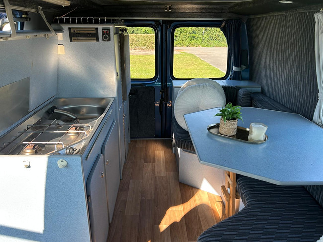 Ford TRANSIT 80D ORINELE FABRIEKS BUSCAMPER 4 SLAAP PLAATSEN | Trekhaak | Luifel | Omvormer foto: 3