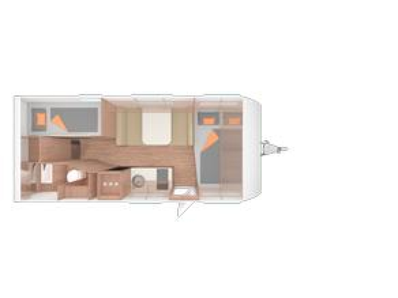 Weinsberg CaraLife 500 QDK litera / cama transversal foto: 1