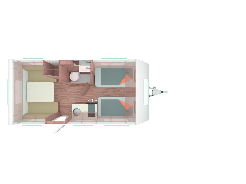 Weinsberg CaraCito 470 EU enkele bedden/ gas pakket 